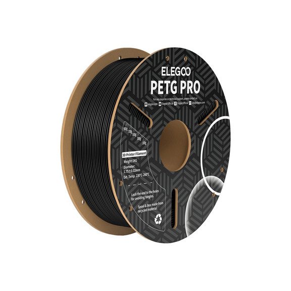 Elegoo PETG Pro Filament - Fekete / Black (1kg - 1.75mm) Elegoo PETG Pro Filament - Fekete / Black (1kg - 1.75mm)