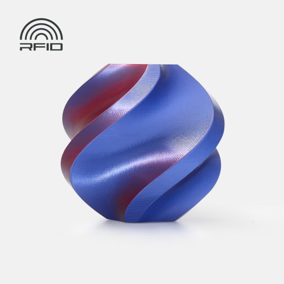 Bambu Lab PLA Silk Dual Color - Midnight Blaze - Blue - Red (1kg - 1,75mm) Bambu Lab PLA Silk Dual Color - Midnight Blaze - Blue - Red (1kg - 1,75mm)