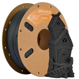 Eryone Wood PLA - Charcoal Grey Wood (1kg - 1.75mm)