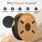 Eryone Wood PLA - Charcoal Grey Wood (1kg - 1.75mm)