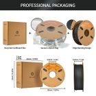 Eryone Wood PLA - Charcoal Grey Wood (1kg - 1.75mm)
