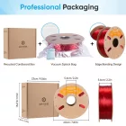 Eryone TPU 90A filament - Transparent Red (1.75mm - 1kg)