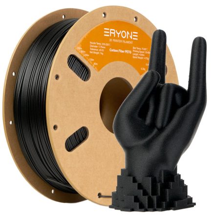 Eryone  Carbon Fiber PETG 3D Nyomtató Filament - Fekete (1kg - 1.75mm)