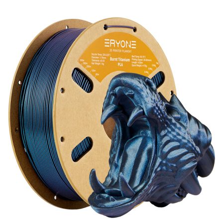 Eryone PLA Burnt Titanium 3D Nyomtató Filament - Blue - Kék (1kg - 1,75mm)