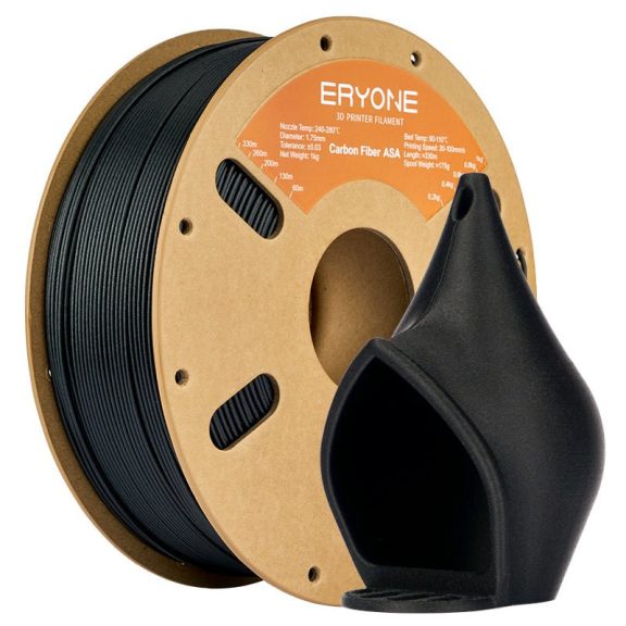 Eryone Carbon Fiber ASA 3D Nyomtató Filament - Fekete / Black (1kg - 1.75mm) Eryone Carbon Fiber ASA 3D Nyomtató Filament - Fekete / Black (1kg - 1.75mm)