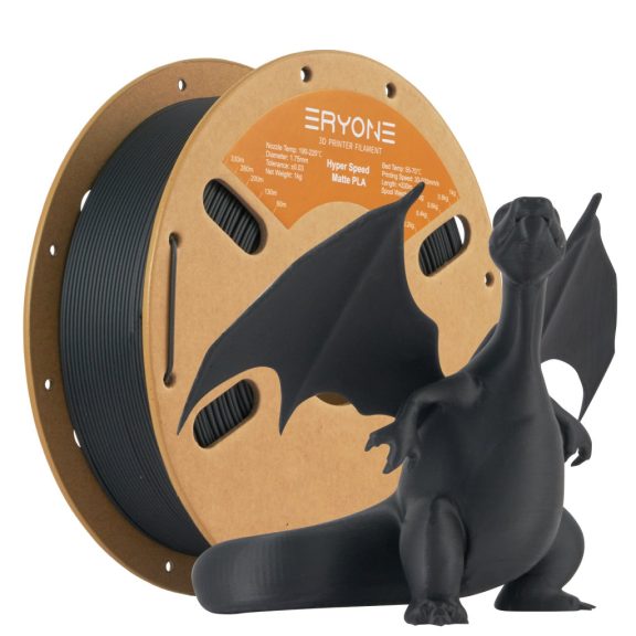 Eryone Matt PLA HS filament - Fekete Eryone Matt PLA HS filament - Fekete
