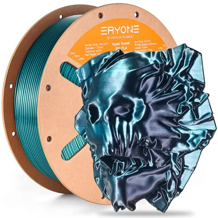 Eryone HS Dual Silk PLA - Emerald Green & Black (1kg - 1.75mm)