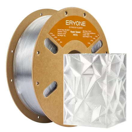 Eryone PETG HS 3D Filament - Transparent  - (1kg - 1,75mm)