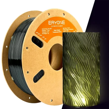 Eryone PETG HS Translucent 3D  Filament - Sötétzöld / Dark Green - (1kg - 1,75mm)