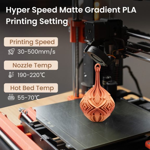 Eryone HS Matt Gradient Rainbow PLA - Danxia (1kg - 1.75mm)