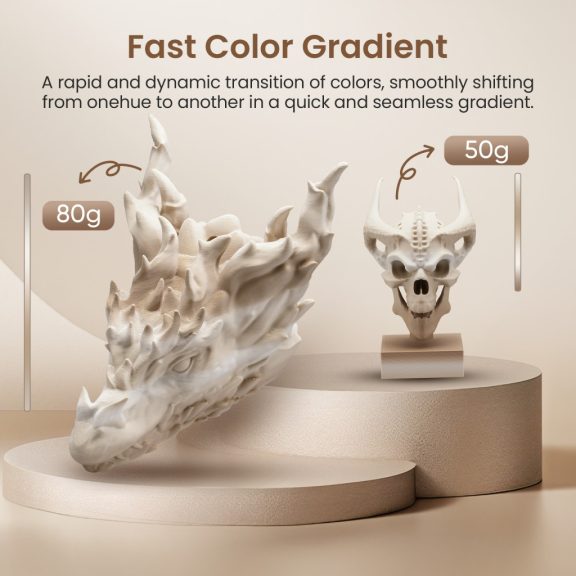 Eryone HS Matt Gradient Rainbow PLA - Fossil (1kg - 1.75mm)