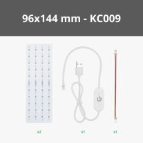 Lithophane LED Backlight Board Kit 96*144mm - KC009
