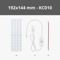 Lithophane LED Backlight Board Kit 192*144mm - KC010