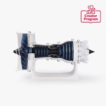   Bambu Lab Jet Engine Model Components Kit 006 - Sugárhajtómű modell szerelőkészlet