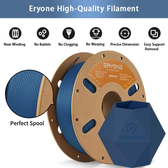 MiniMaker Tekercs 100g - Eryone Matt PLA - Tengerkék - Navy Blue