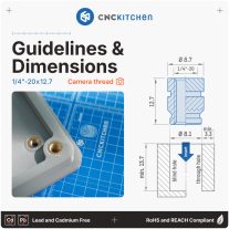   CNC Kitchen - 1/4"-20 menetbetét, 1/4"-20 UNC x 12.7 (20 darab)