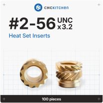 CNC Kitchen - #2-56 menetbetét, #2-56 UNC x 3.2 (100 darab)