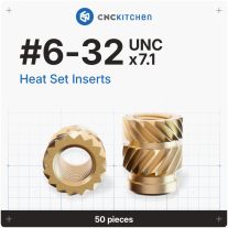 CNC Kitchen - #6-32 menetbetét, #6-32 UNC x 7.1 (50 darab)