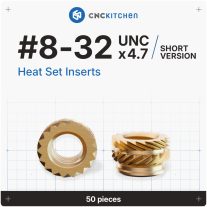   CNC Kitchen - #8-32 Short menetbetét, #8-32 UNC x 4.7 (50 darab)