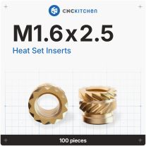 CNC Kitchen - M1.6 menetbetét, M1.6x2.5 (100 darab)