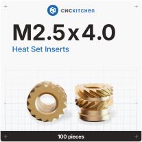 CNC Kitchen - M2,5 menetbetét, M2.5x4 (100 darab)