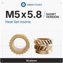 CNC Kitchen - M5 Short menetbetét, M5x5.8 (50 darab)