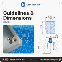 CNC Kitchen - M8 menetbetét, M8x12.7 (20 darab)